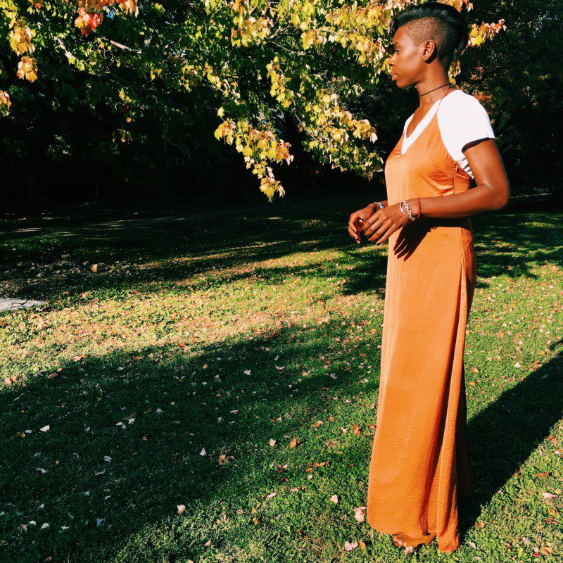 slay alert: slip dress + choker